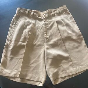 Tori Richard Tan Flat Front Shorts